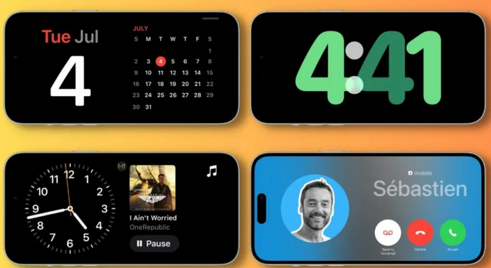 河口苹果手机维修分享iOS17横屏充电待机显示有什么好处 