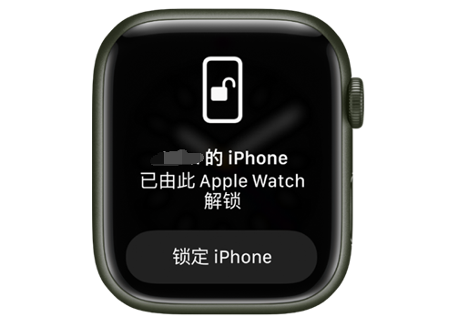 河口苹果手机维修分享用 AppleWatch 解锁配备面容 ID 的 iPhone方法 