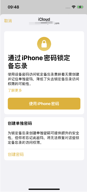 河口苹果14维修店分享iPhone 14备忘录加密方法教程 