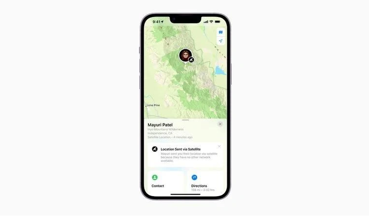 河口苹果14维修分享iPhone14系列中 FindMy功能通过卫星分享位置方法教程 